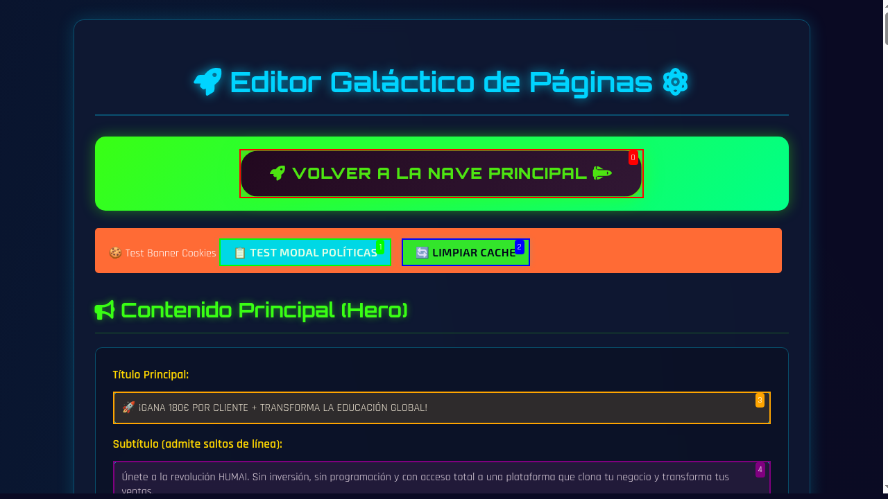 Editor Página Captura