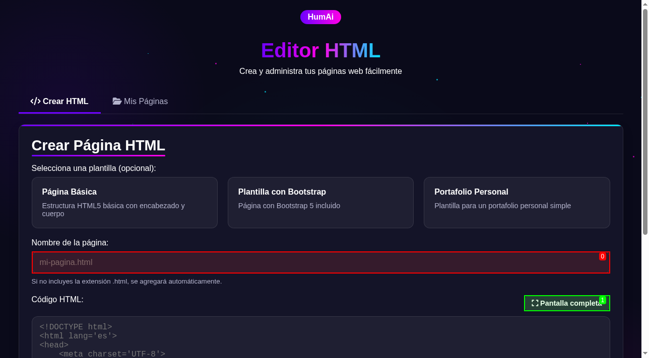 Publicador HTML Express
